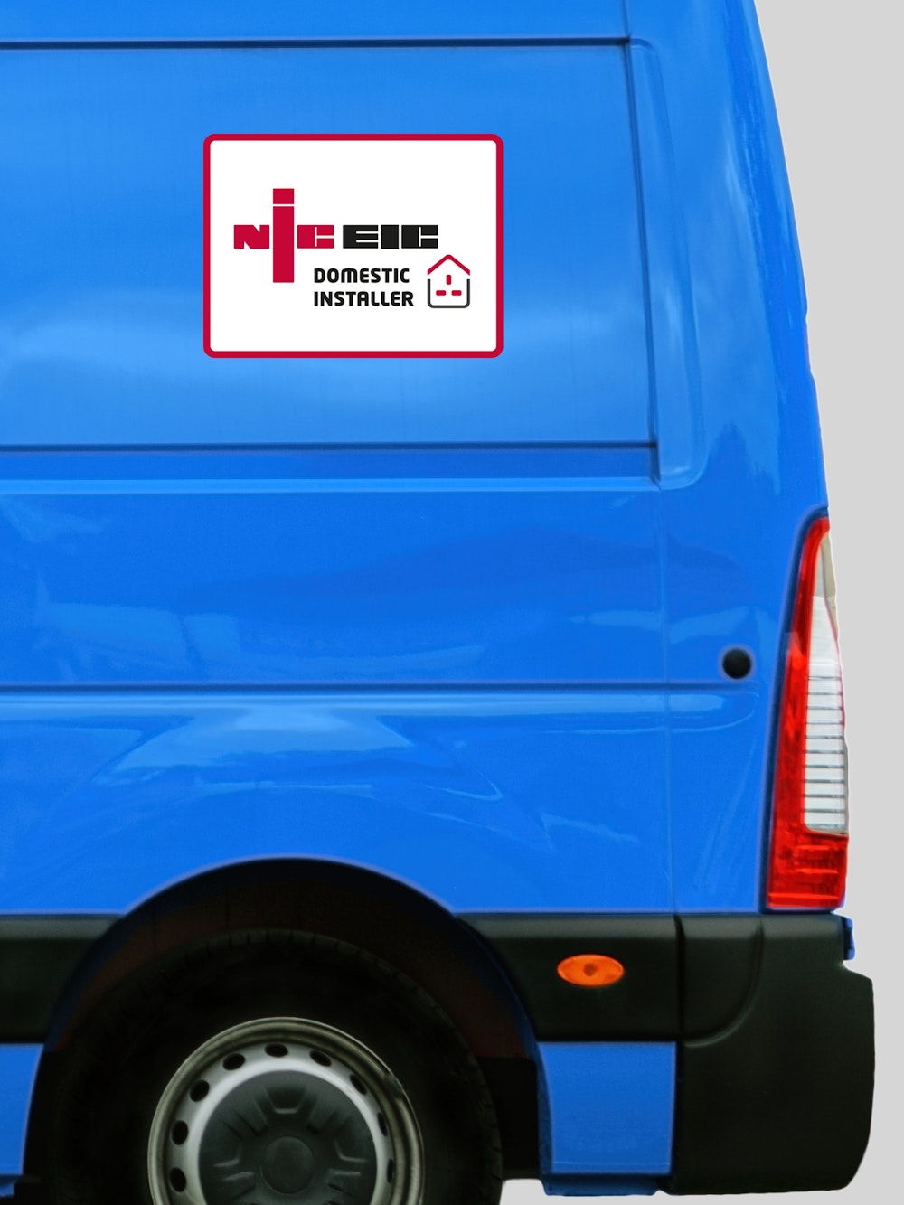 NICEIC Domestic Installer Vehicle Sticker, White