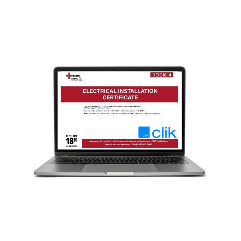 Electrical Installation Certificate 18.4, Clik, Domestic Installer