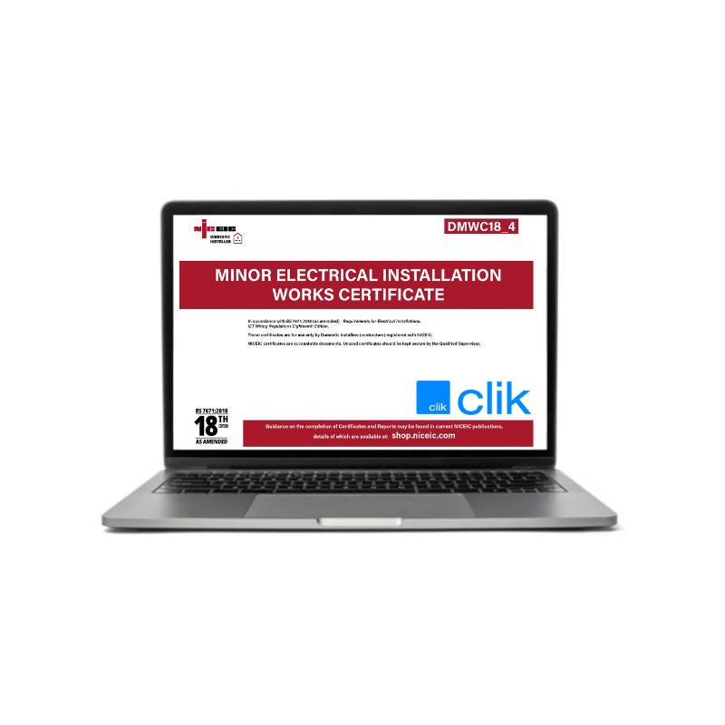 Minor Electrical Installation Works Certificate 18.4, Clik, Domestic Installer