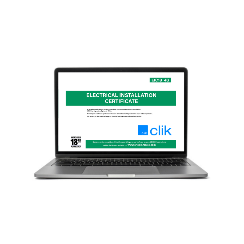 Electrical Installation Certificate 18.4, Clik, Available to all