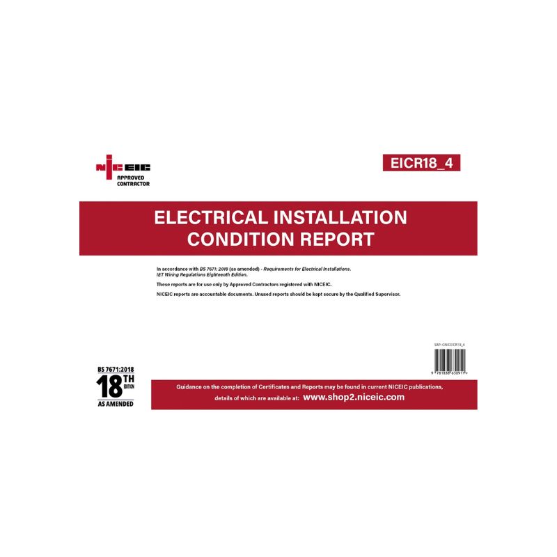 Electrical Installation Condition Report 18.4, Approved Contractor