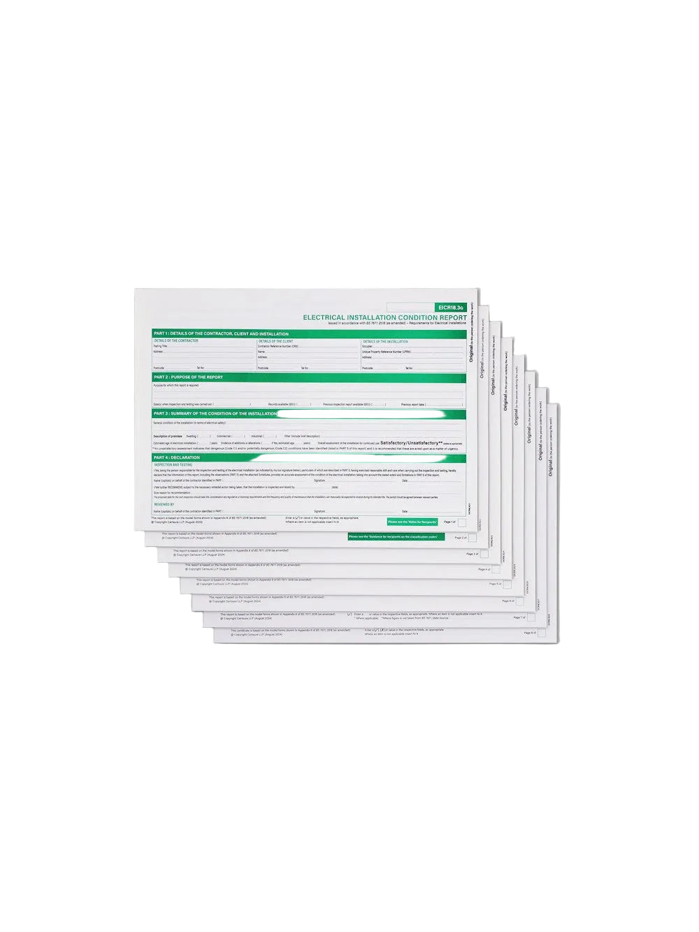 Electrical Installation Condition Report 18.3, Available to all