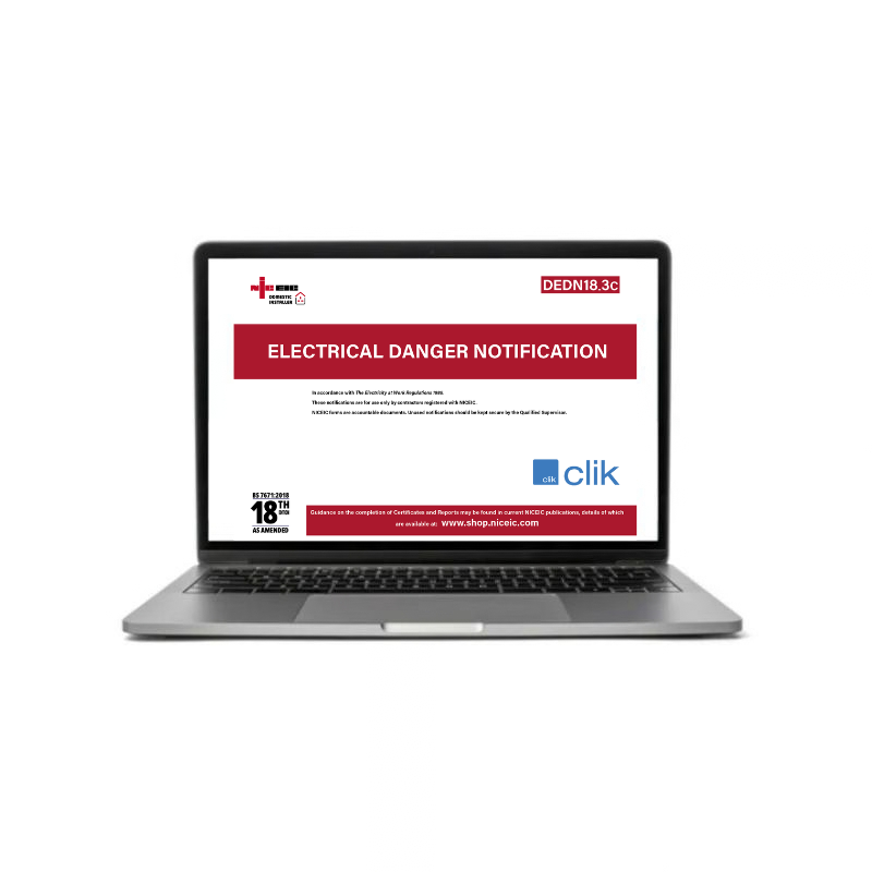 Electrical Danger Notification 18.3, Clik, Domestic Installer