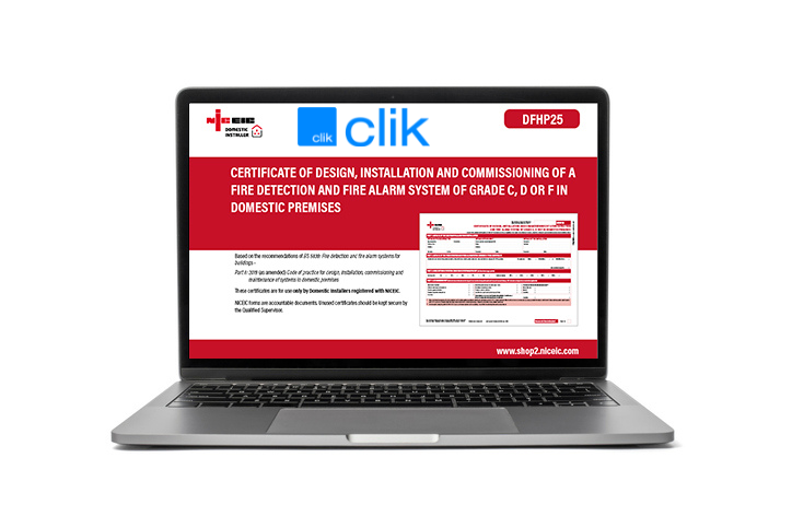 Fire Detection and Fire Alarm System Design, Installation and Commissioning of Grade C, D or F Systems in Domestic Premises, Clik, Domestic Installer