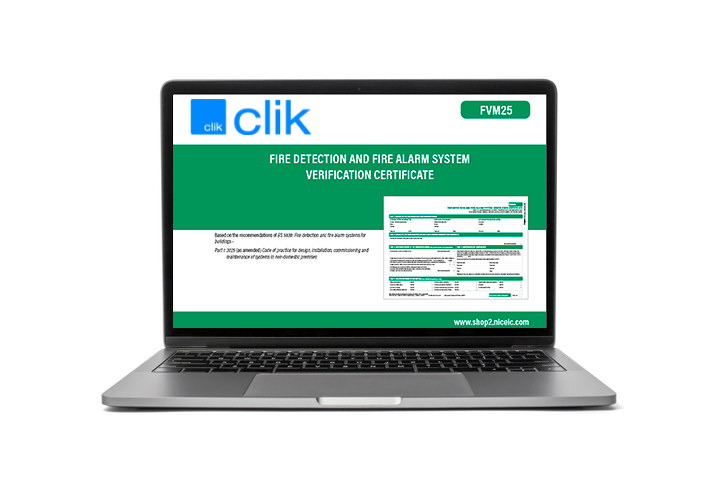 Fire Detection and Fire Alarm System Verification Certificate, Clik, Available to all