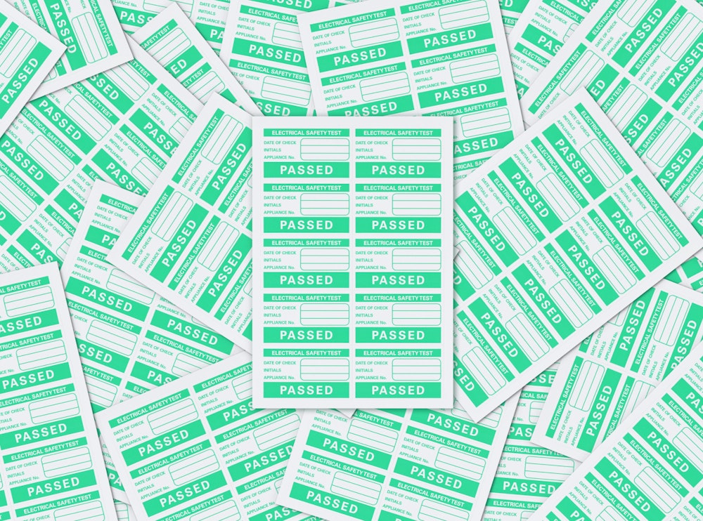 PAT Test Labels (passed) Available to all