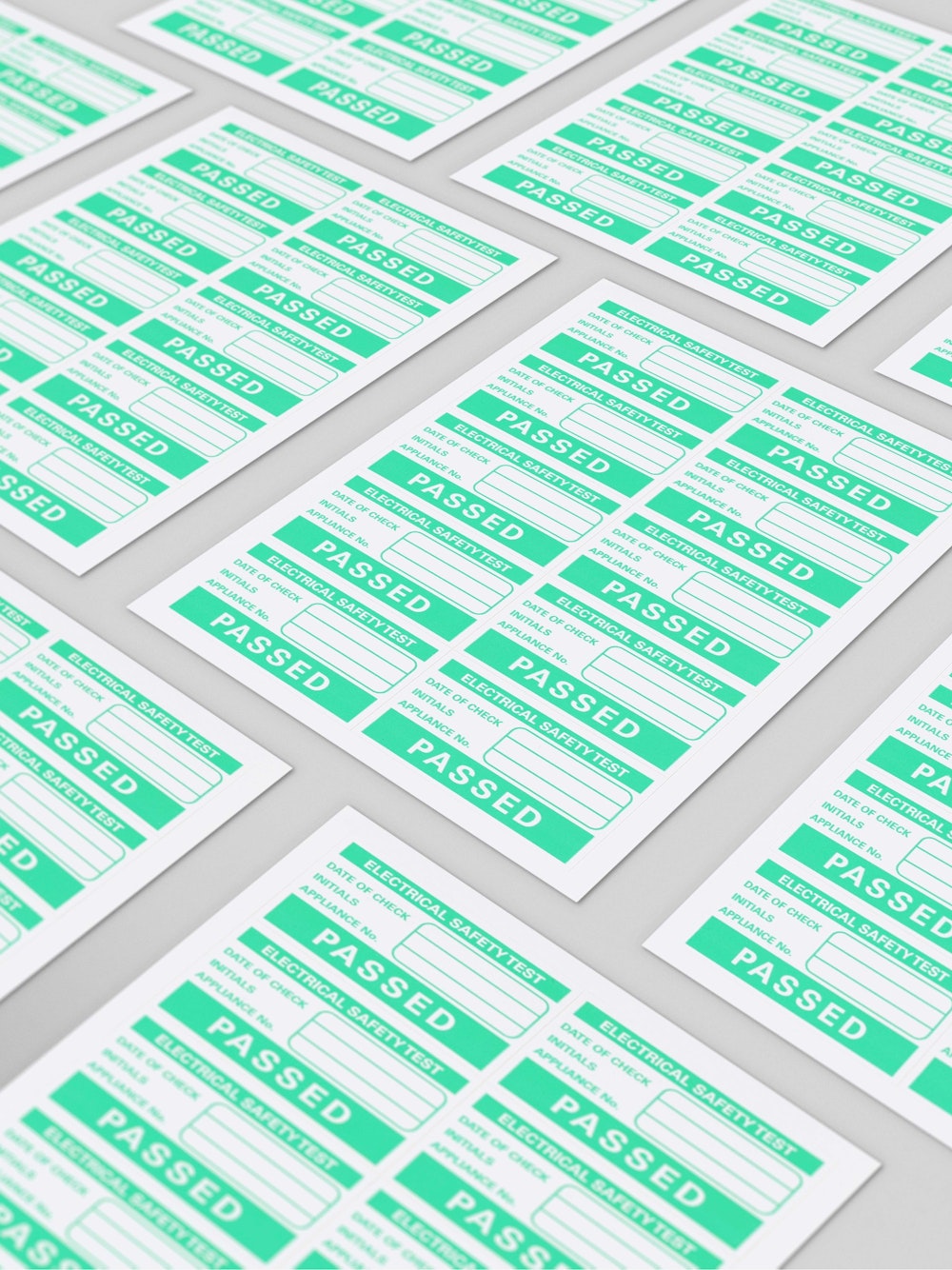 PAT Test Labels (passed) Available to all