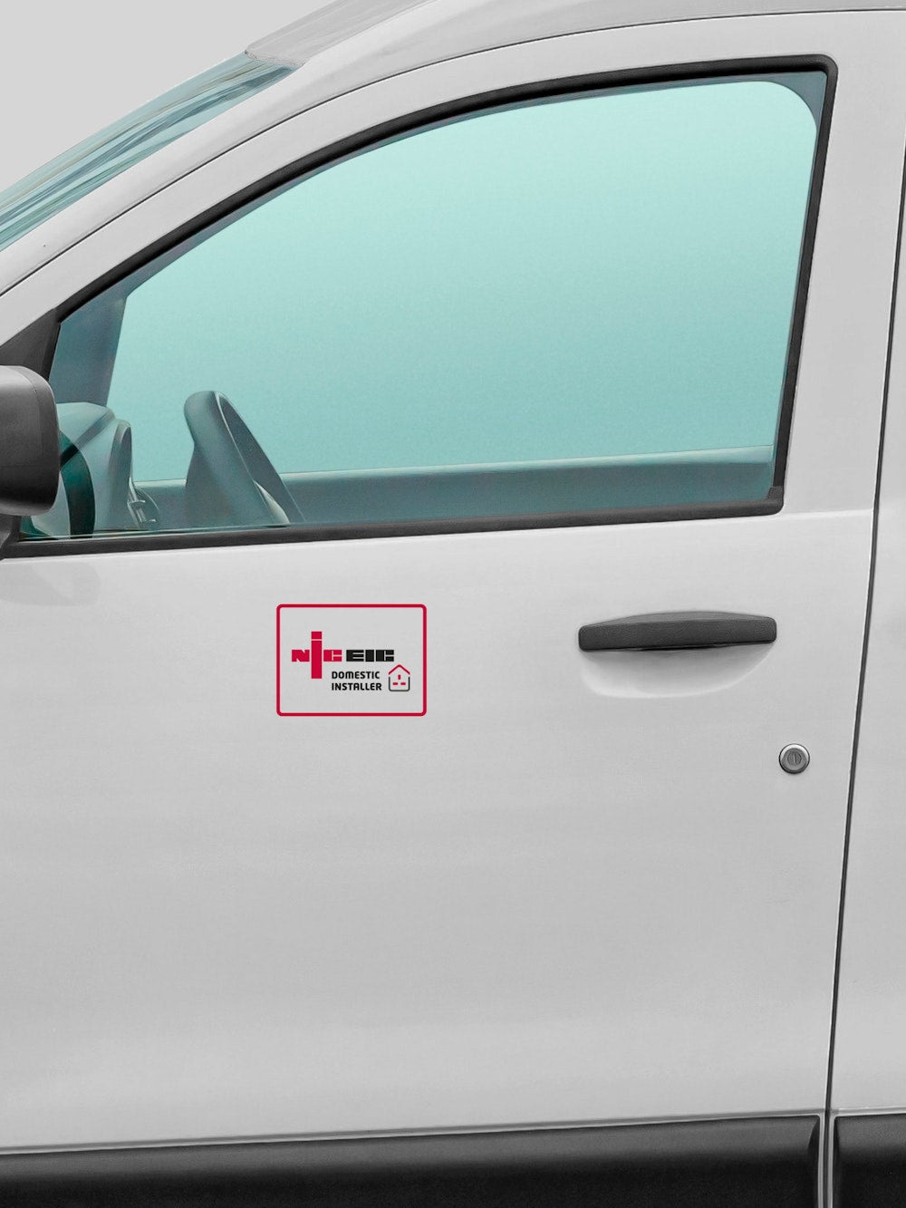 NICEIC Domestic Installer Vehicle Sticker, Clear