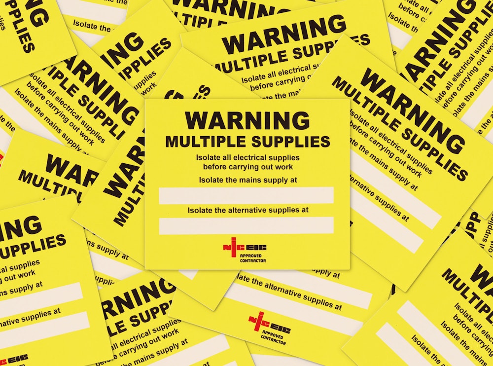 Dual Supply Labels (Reg 514.15.1), Approved Contractor
