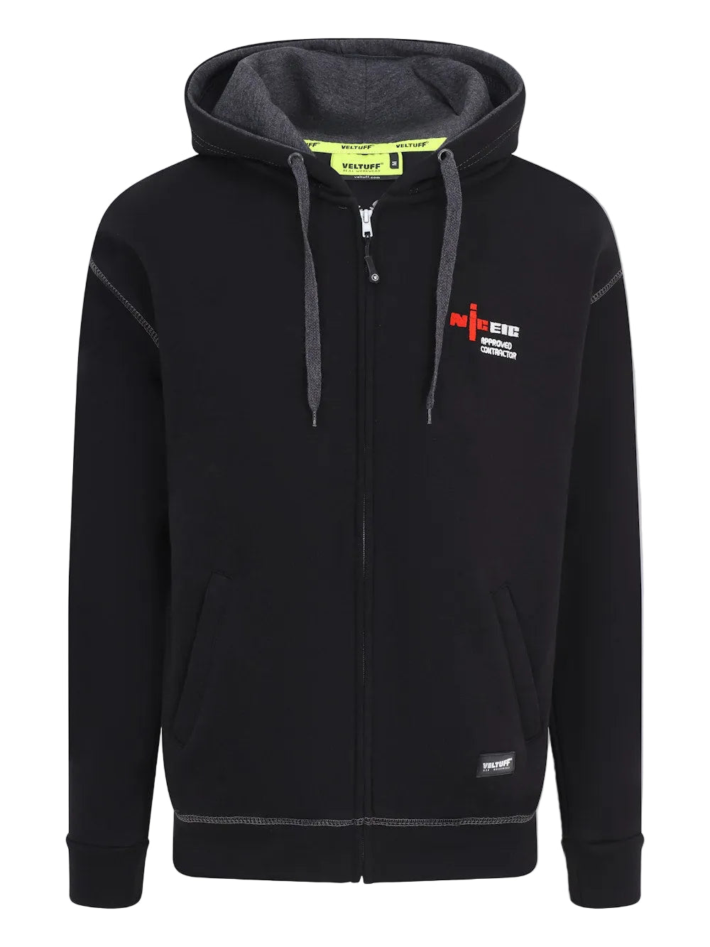VELTUFF NICEIC Approved Contractor Full Zip Hoodie