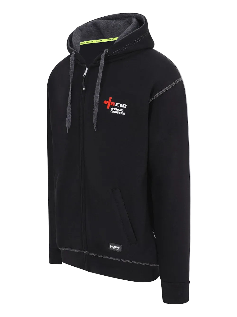 VELTUFF NICEIC Approved Contractor Full Zip Hoodie