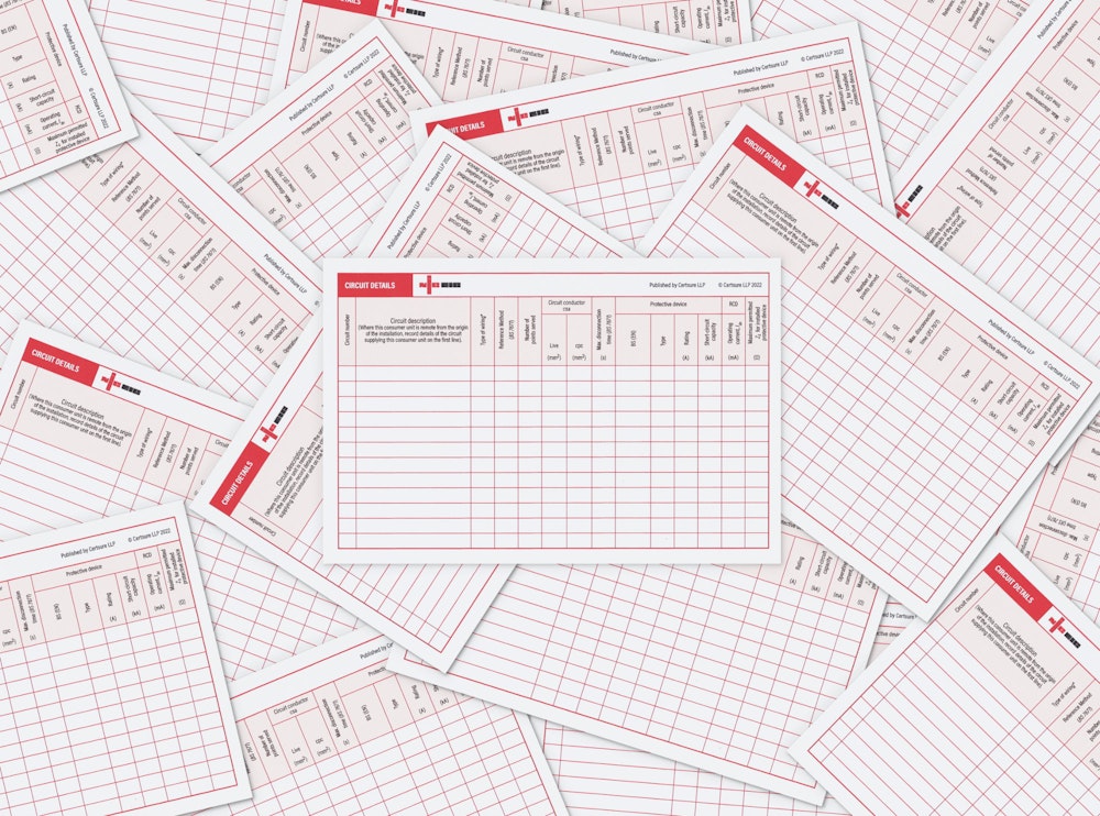 Circuit Detail Labels, Approved Contractor and Domestic Installer