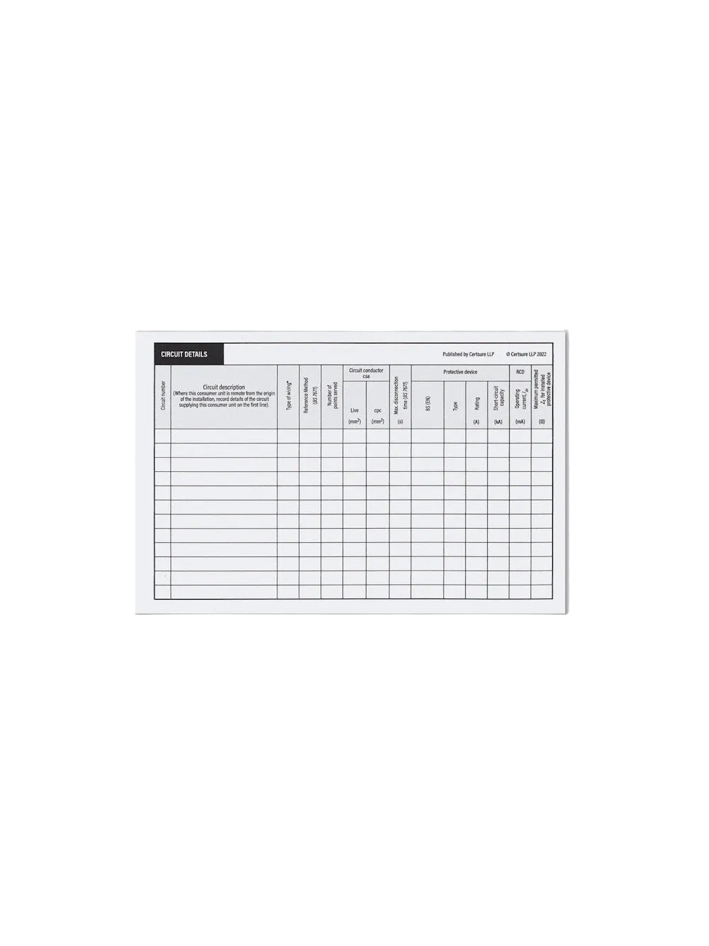 Circuit Detail Labels, Available to all