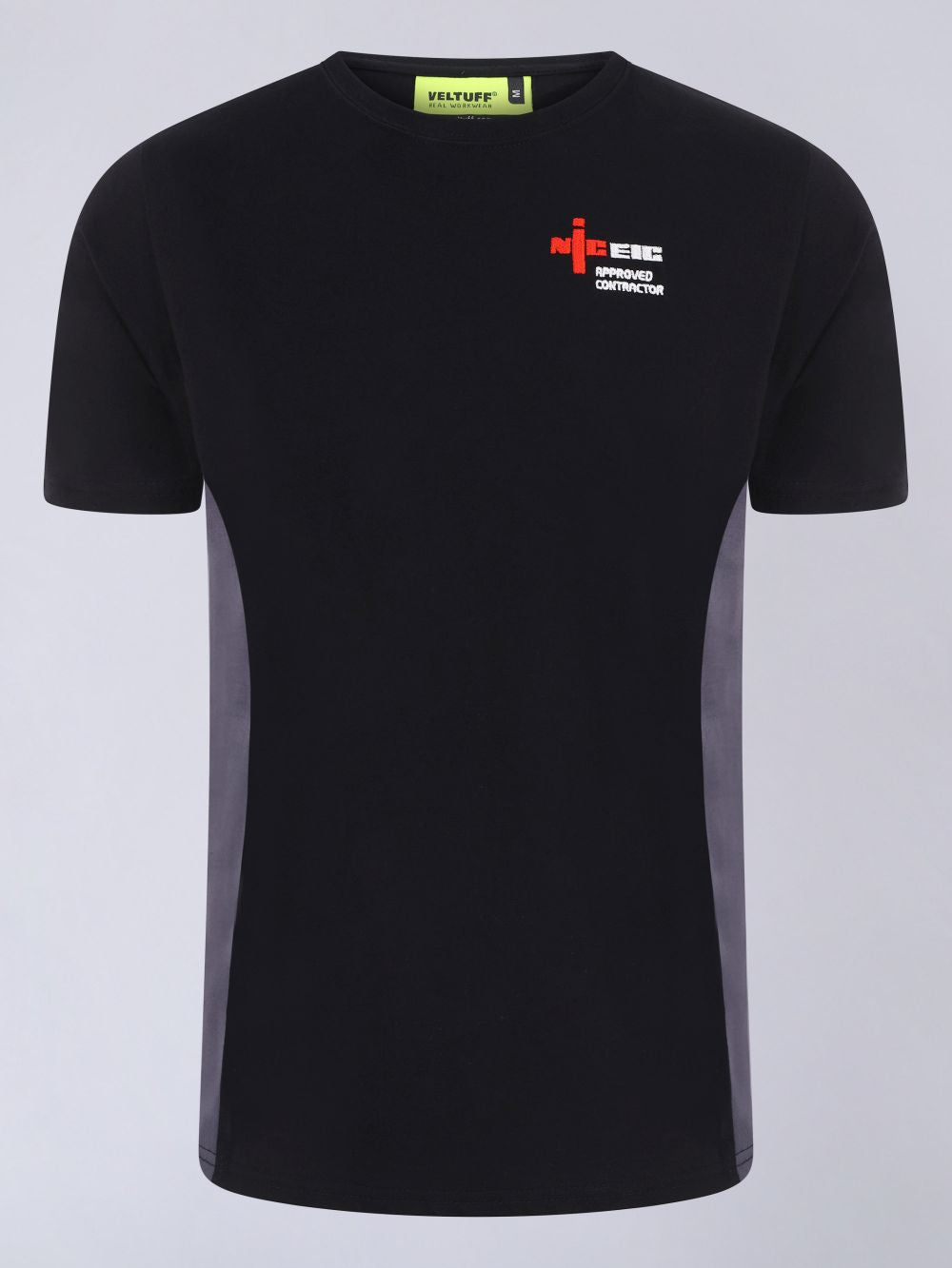 VELTUFF NICEIC Approved Contractor Two-Tone T-Shirt