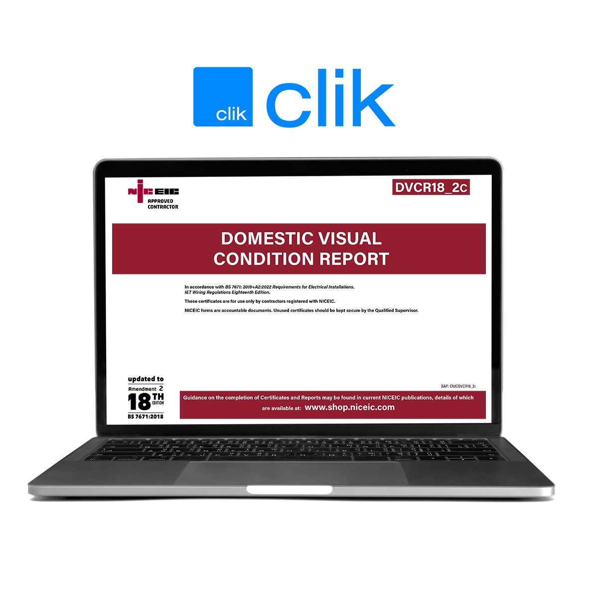 Domestic Visual Condition Report, Clik, Approved Contractor