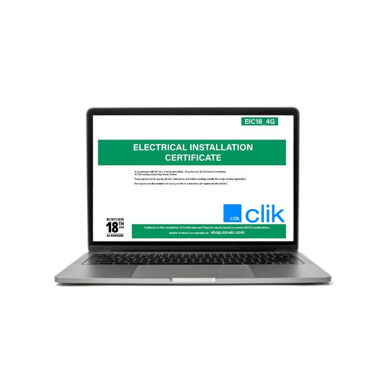 Electrical Installation Certificate 18.4, Clik, Available to all