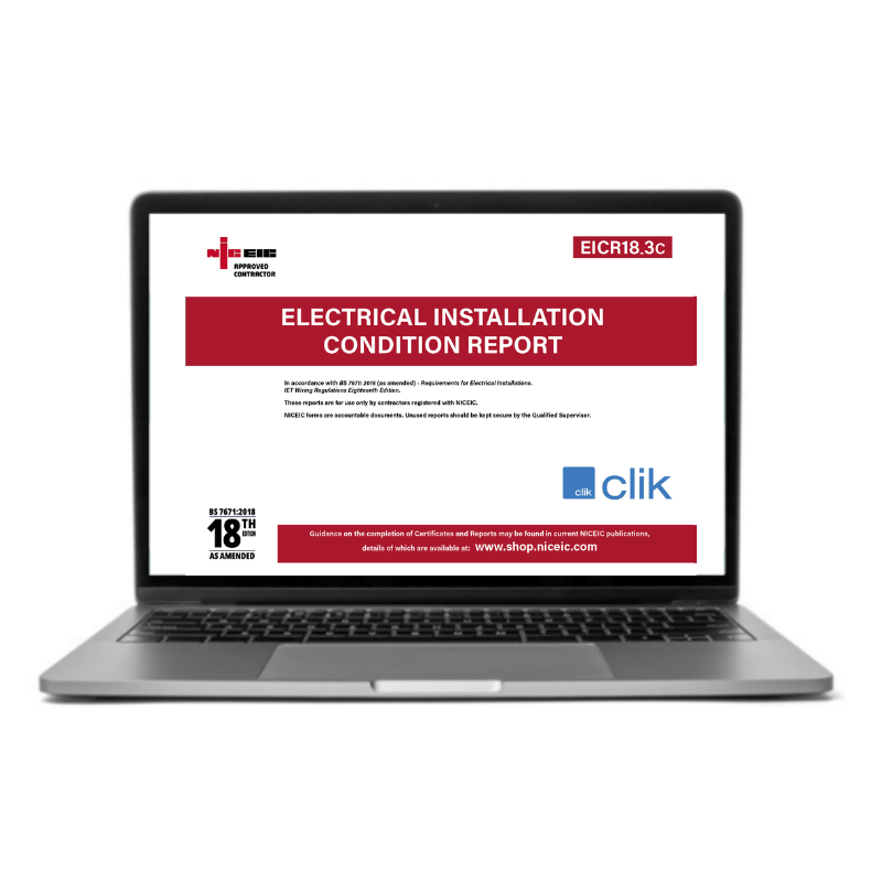 Electrical Installation Condition Report 18.3, Clik, Approved Contractor