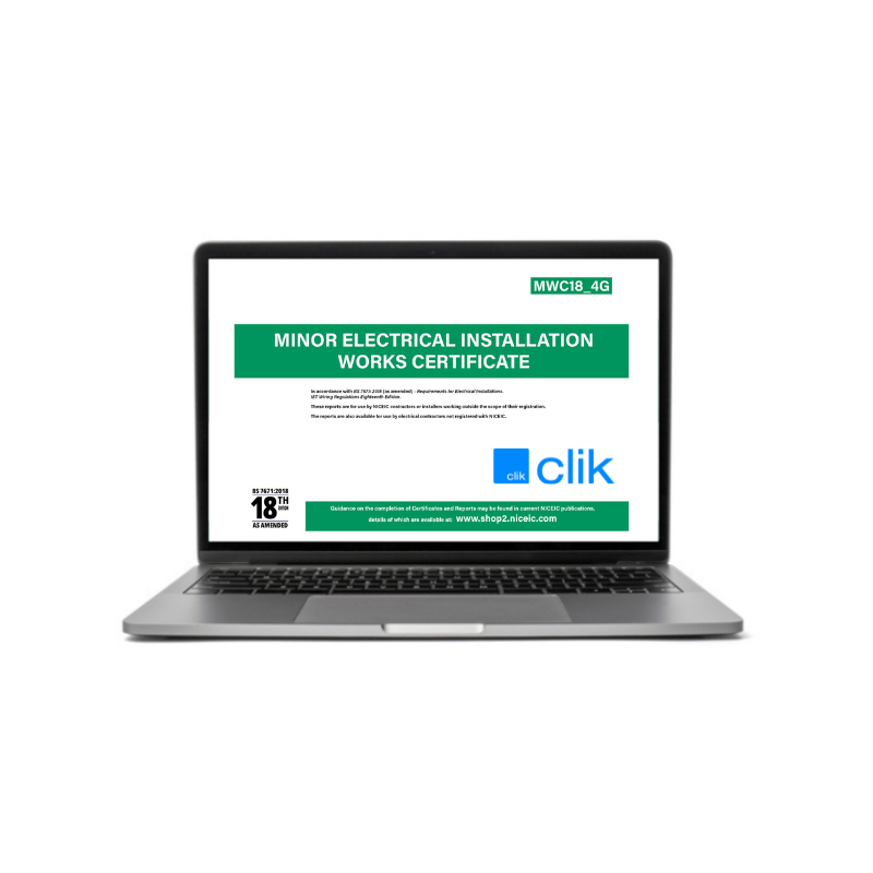 Minor Electrical Installation Works Certificate 18.4, Clik, Available to all