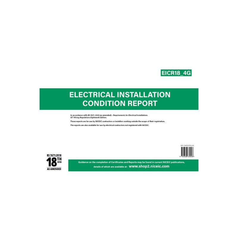 Electrical Installation Condition Report 18.4, Available to all
