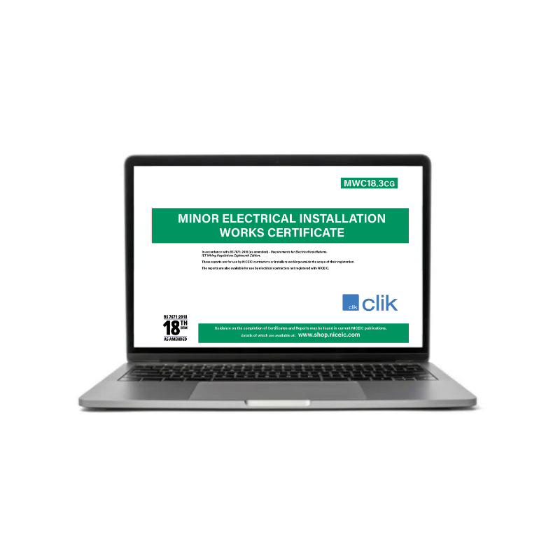 Minor Electrical Installation Works Certificate 18.3, Clik, Available to all