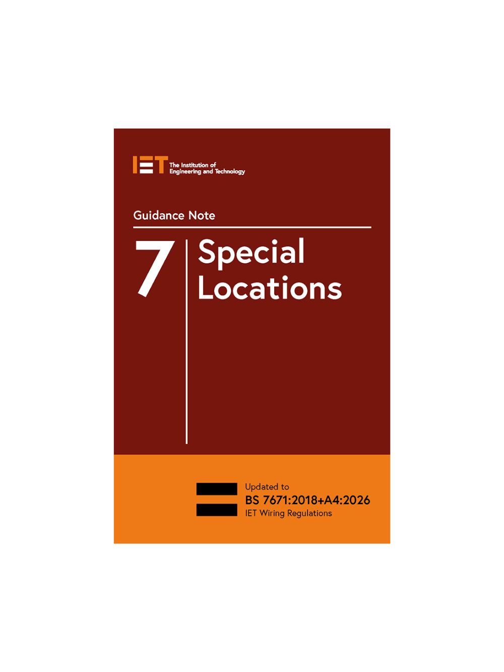 Book cover of IET Guidance Note 7 Special Locations on a white background